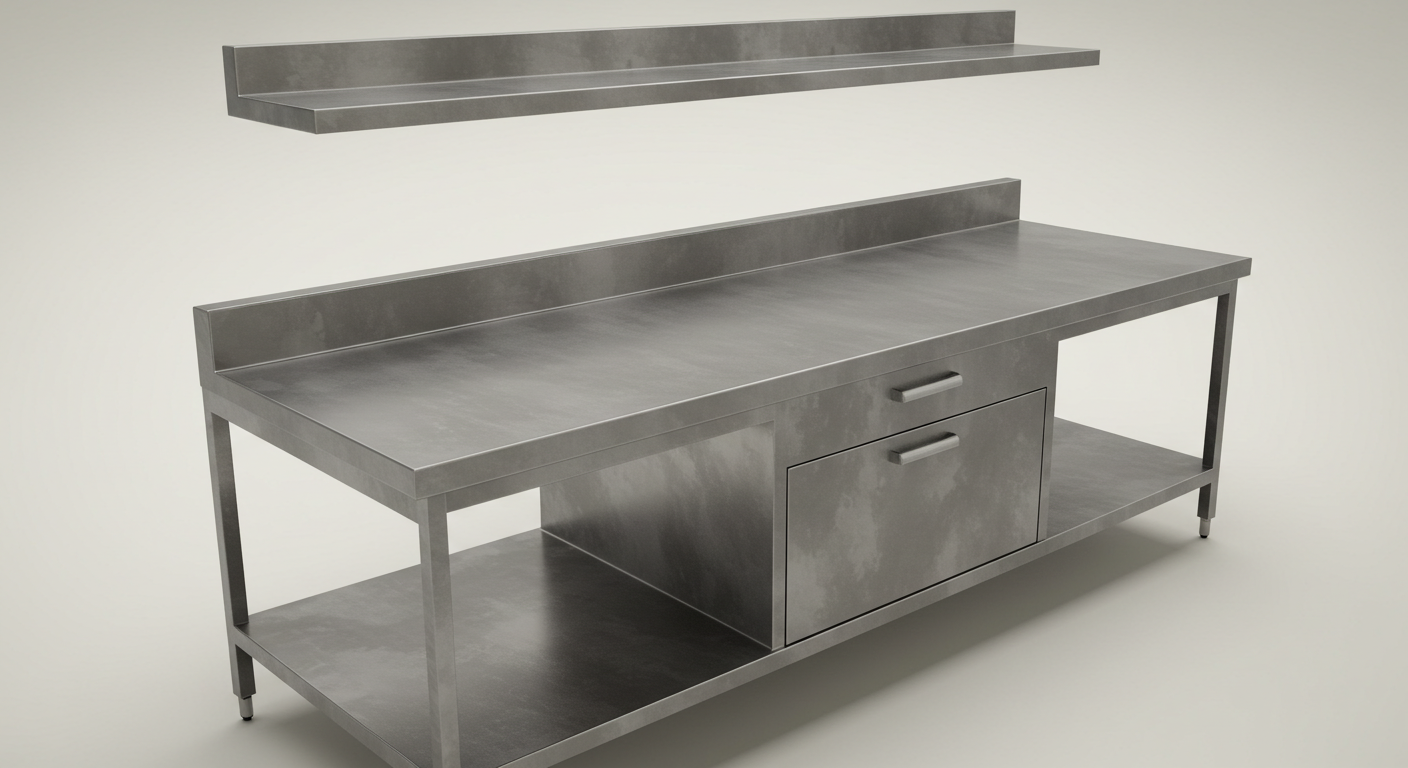 Paslanmaz Çalışma Tezgahlarında Ergonomi ve Estetik Bir Arada